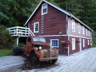 Canada - Telegraph Cove, dorpje in een baai op palen (Vancouver Island)