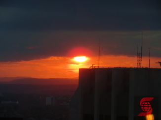 Calgary - Zonsondergang vanaf de tower