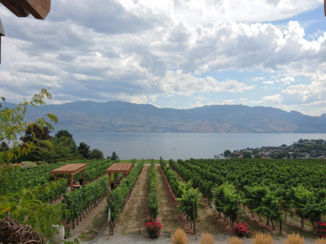 Kelowna - Uitzicht vanaf Mission Hill over Okanagan Lake