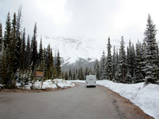 Banff National Park - De weg voor ons alleen