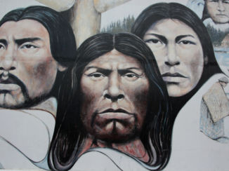 Banff National Park - Muurschildering in Chemainus, Vancouver Island