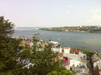 Québec - Uitzicht vanaf de stadswal