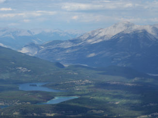 Canada - Uitzicht vanaf Mount Whistlers, Jasper.