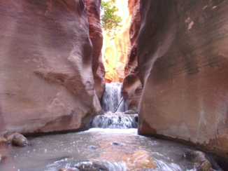 Verenigde Staten - Kanarra Creek falls, nabij Cedar City, Utah