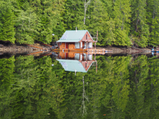 Riksja Canada - Perfecte spiegeling Vancouver Island