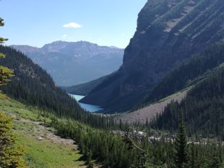 Lake Louise - Lake Louise vanuit de bergen