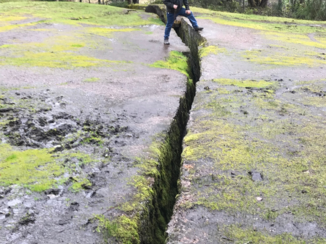 Rondreis West-Canada - Scheur in de aarde tgv aardbeving